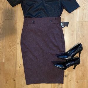 Gorgeous Deep Burgundy Pencil Skirt